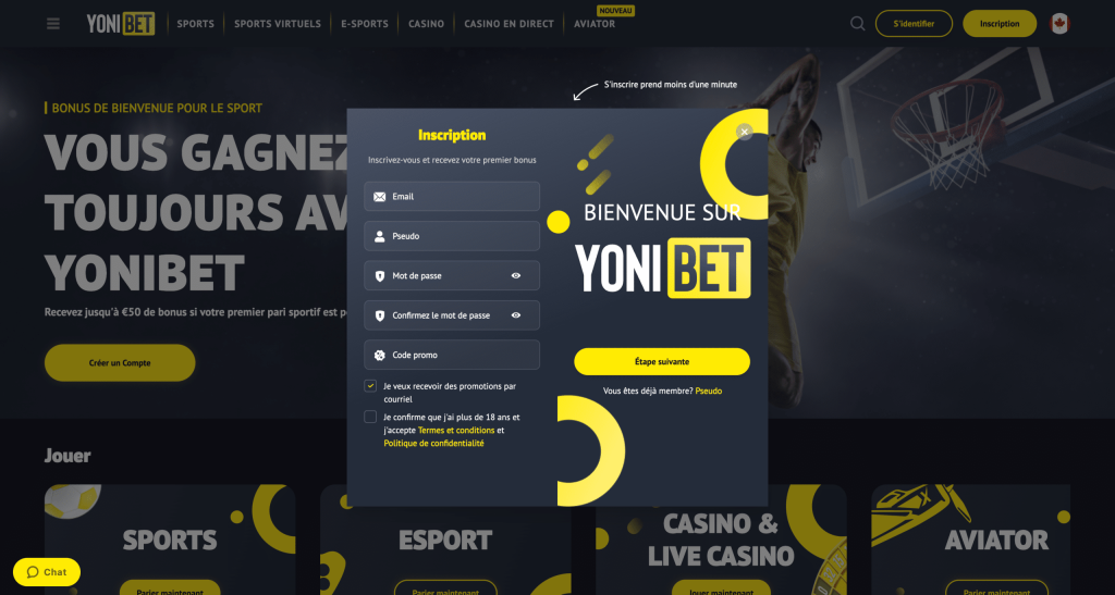yonibet rejestracja