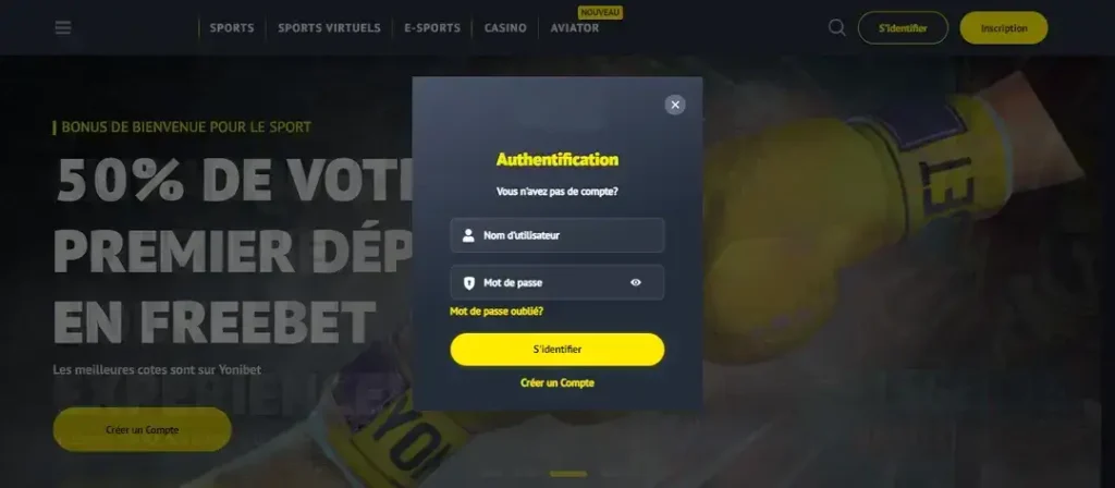 yonibet connexion